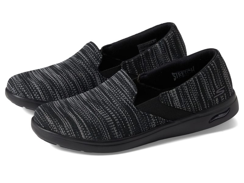 スケッチャーズ レディース スニーカー シューズ Arch Fit Uplift Cheerful Black Grey レディース靴 | casey.co.nz