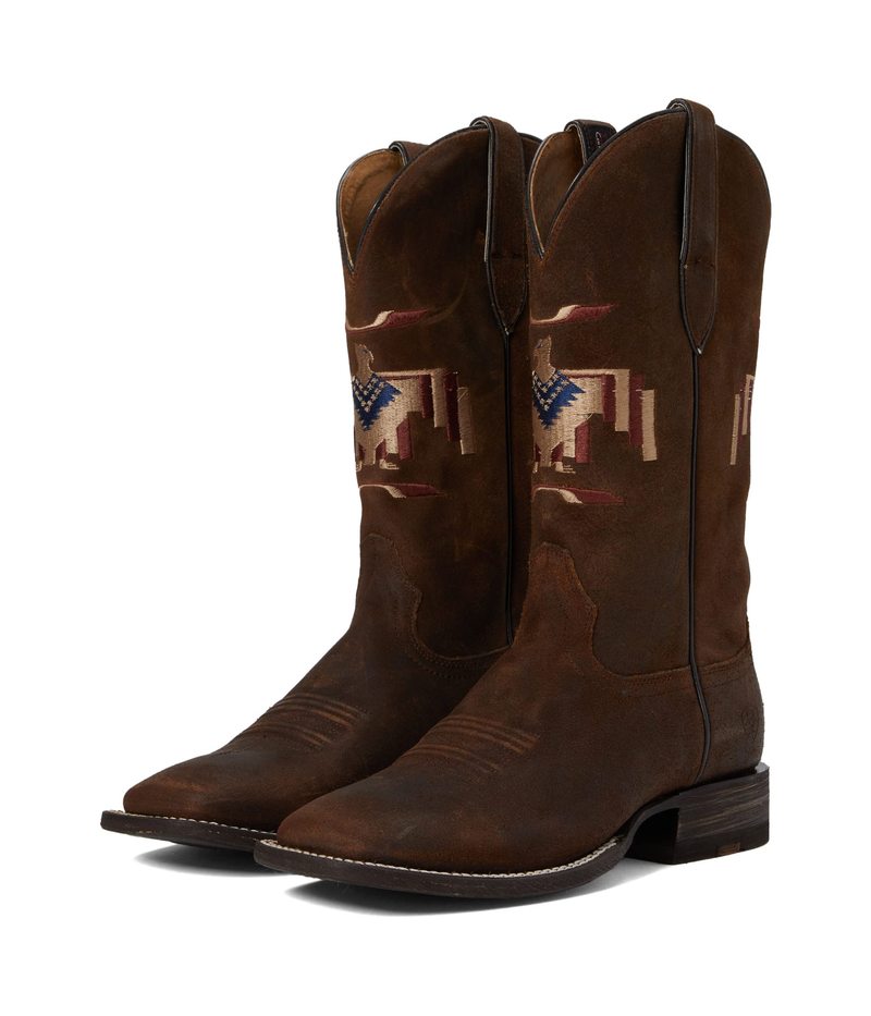 【送料無料】 アリアト メンズ ブーツ・レインブーツ シューズ Circuit Thunderbird Chimayo Western Boot Saddle Up Brown画像