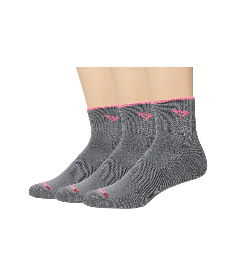 【高価値】ドライマックス メンズ 靴下 アンダーウェア Trail Running 1/4 Crew Turnd wn Leg 3-Pack Dark Gray/Ne n ReVida 市場店