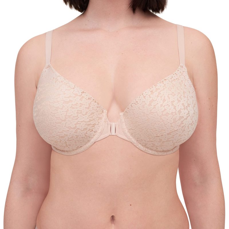 シャントル レディース アンダーウェア ブラジャー Chantelle Front Closure Unlined Bra Rose