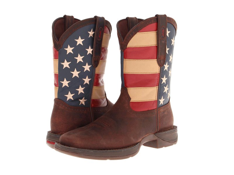 ドゥランゴ メンズ シューズ ブーツ・レインブーツ Durango DB5554 - Flag Dark Brown ブラウン