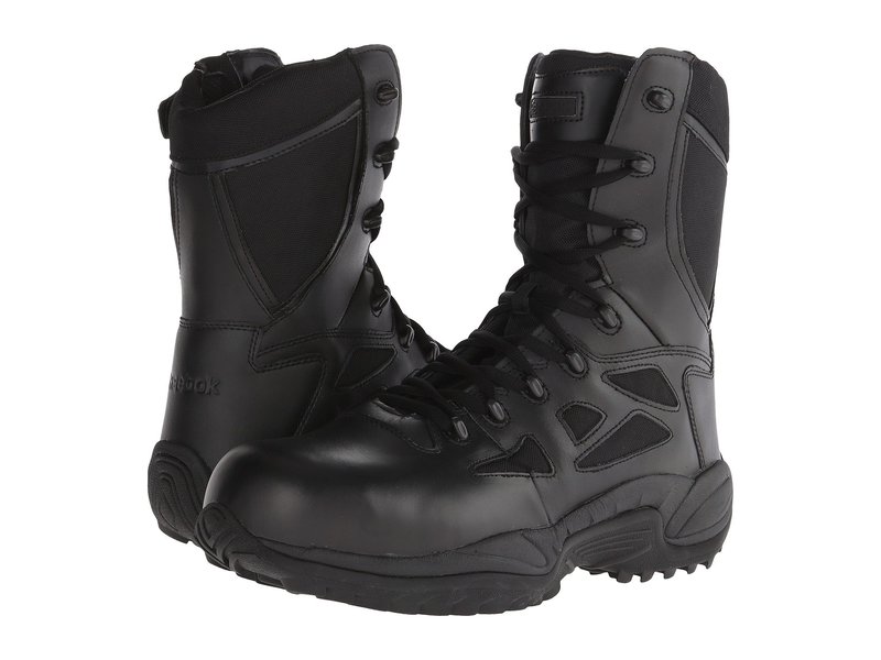 リーボック メンズ シューズ ブーツ・レインブーツ Reebok Work Rapid Response RB 8\" Soft Toe Black ブラック