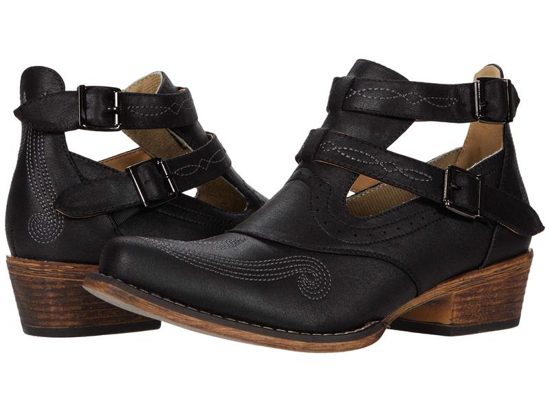 ローパー レディース シューズ ブーツ・レインブーツ Roper Willa Black Faux Leat ブラック