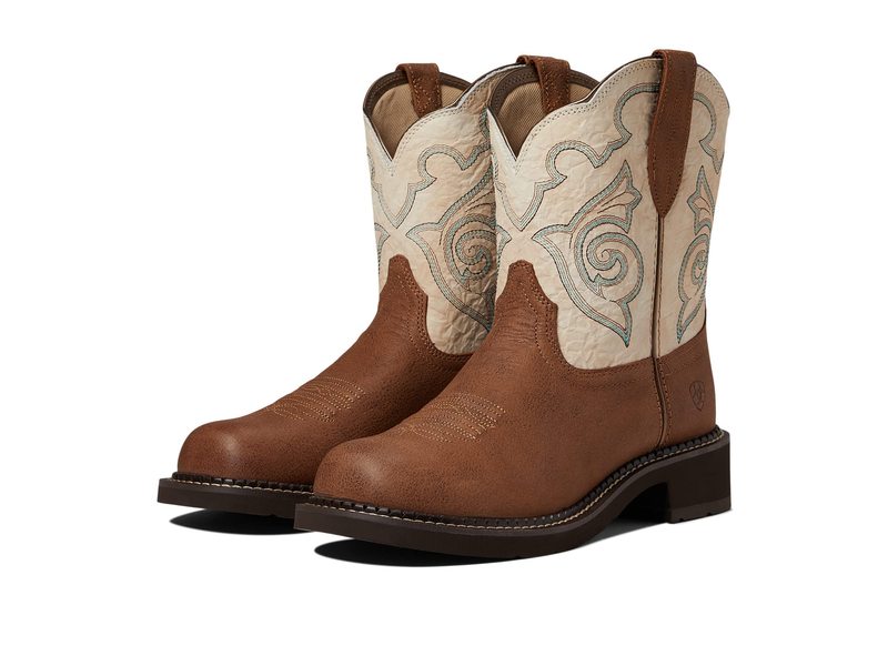 アリアト レディース シューズ ブーツ・レインブーツ Ariat Fatbaby Heritage Tess Western Boot Tortuga/Crema