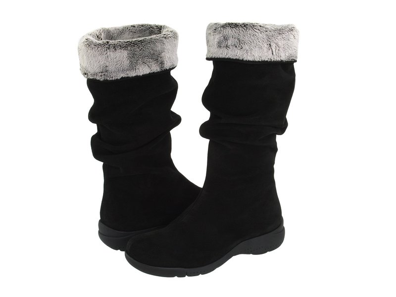ラカナディアン レディース シューズ ブーツ・レインブーツ La Canadienne Trevis Black Suede ブラック
