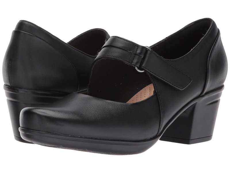 クラークス レディース シューズ ヒール Clarks Emslie Lulin Black ブラック