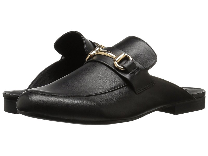 スティーブ マデン レディース シューズ スリッポン・ローファー Steve Madden Kandi Slip-On Mule Black Leather ブラック