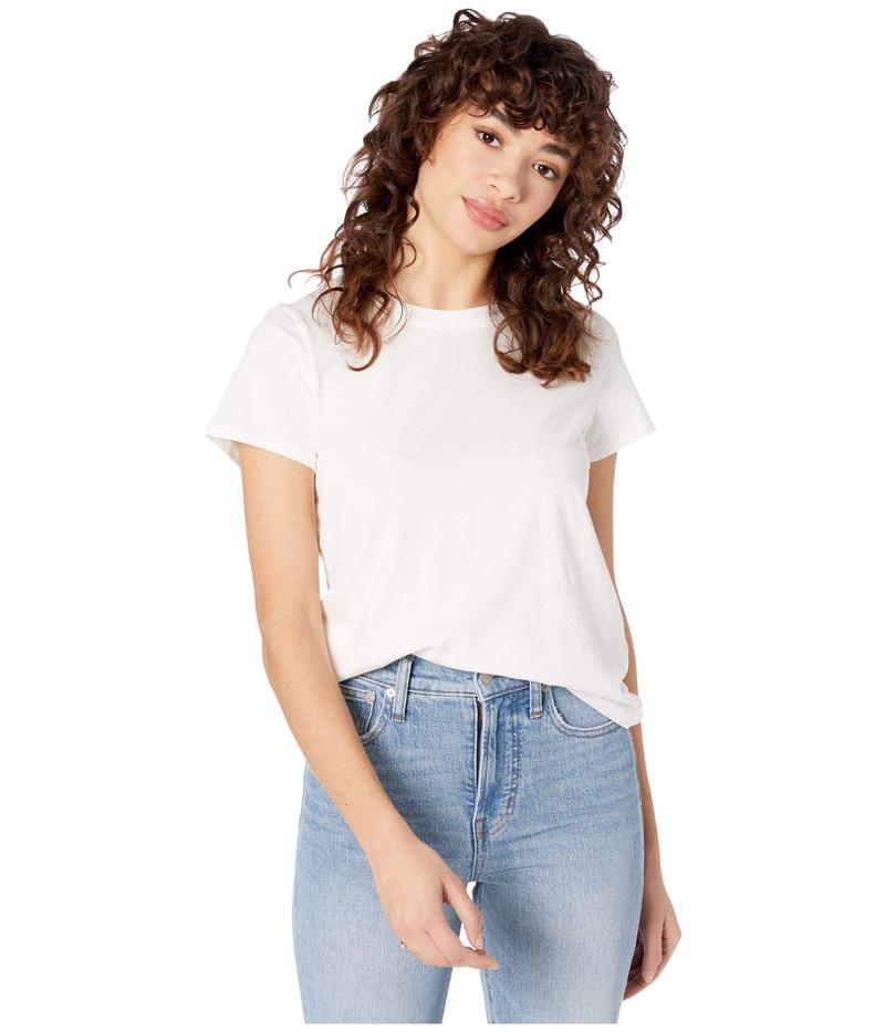 メイドウェル レディース トップス シャツ ヴィンテージ Tシャツ Madewell Northside Vintage Tee White Wash ホワイト