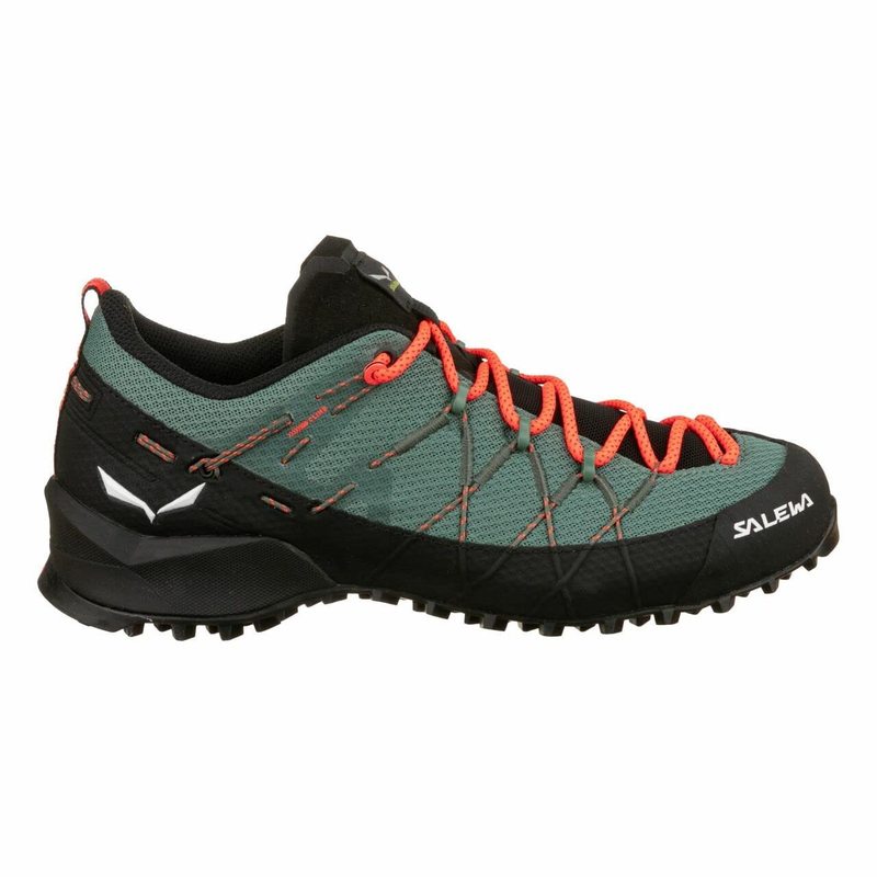 サレワ レディース シューズ スニーカー SALEWA Wildfire 2 Duck Green/Blac グリーン