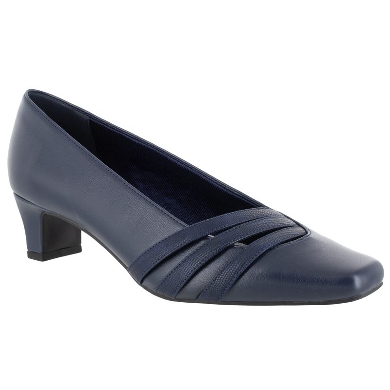 イージーストリート レディース シューズ ヒール Easy Street Entice Navy ネイビー