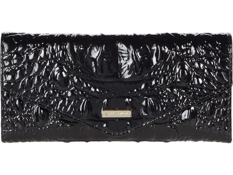ブランミン レディース 付属品 紙入れ Brahmin Melbourne Veronica Wallet Black 黒いこと