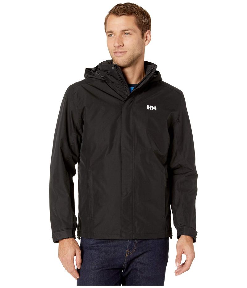 ヘリーハンセン メンズ アウター 厚地の外套 上衣 Helly Hansen Dubliner Insulated Jacket Black 黒いこと コート・ジャケット-メンズファッション