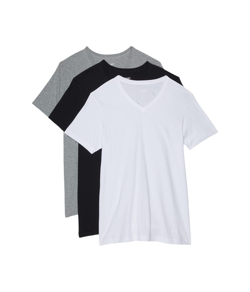 ツーイグジスト メンズ トップス シャツ Vネック Tシャツ ジャージー 2(X)IST 3-Pack ESSENTIAL Jersey V-Neck T-Shirt White/Black/Hea ホワイト