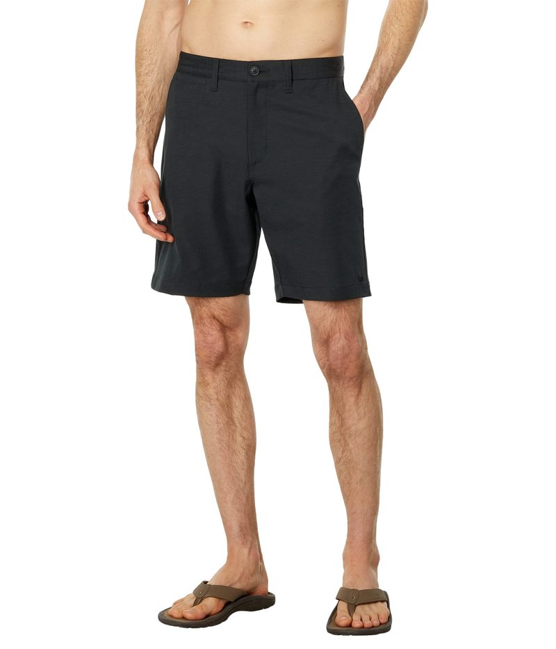 ルーカ メンズ ボトムス 二分の一ズボン下・さる股引き 遊撃手ズボン下 RVCA Back In 19\" Hybrid Shorts Black 黒いこと"