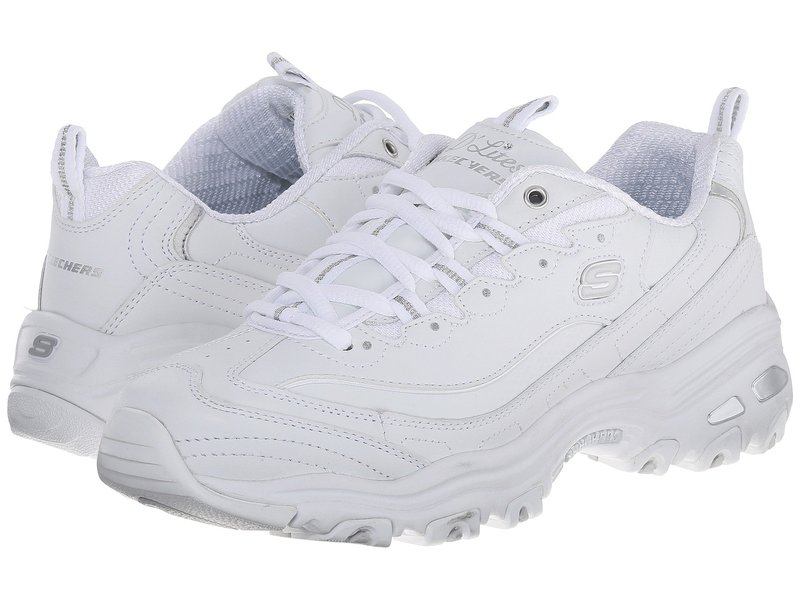 スケッチャーズ レディース シューズ スニーカー SKECHERS D\u0027Lites - Fresh Start White 白いこと スニーカー-靴-レディース靴