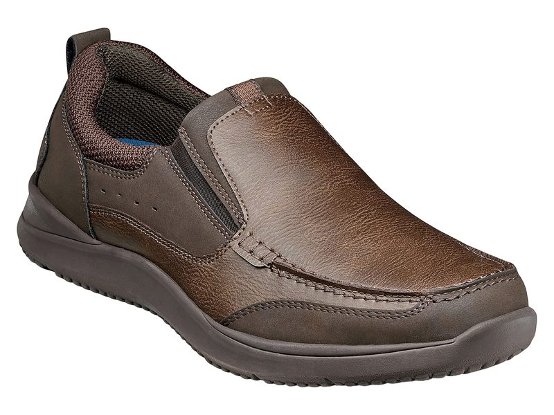 ノンブッシュ メンズ シューズ スリッポン・ローファー Nunn Bush Conway Casual Slip-On Dark Brown ブラウン