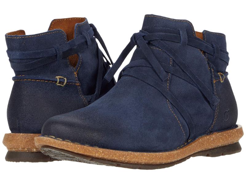 ボーン レディース シューズ ブーツ・レインブーツ Born Tarkiln Navy Distressed ネイビー