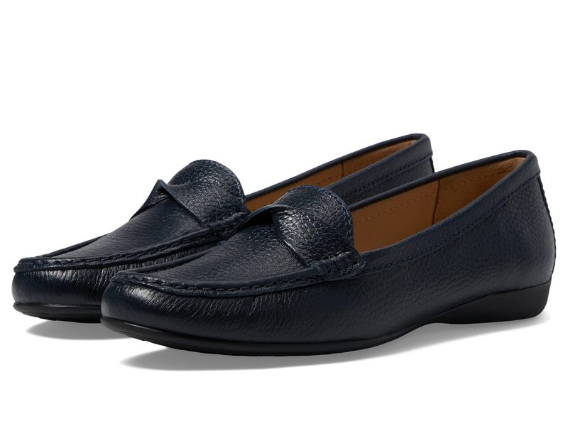 マークジョセフニューヨーク レディース シューズ スリッポン・ローファー MARC JOSEPH NEW YORK Beverley Road Navy Tumbled 米国海軍