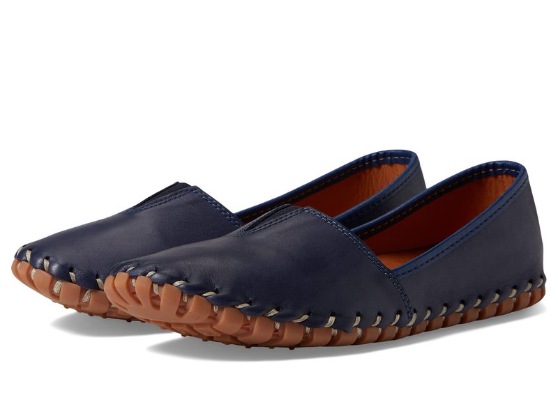 春季足付き レディース シューズ スリッポン・ローファー Spring Step Kathaleta Navy 米国海軍 靴-ローファー-レディース靴