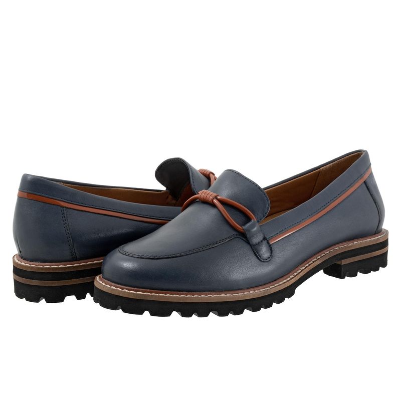 トロッターズ レディース シューズ サンダル Trotters Fiora Navy ネイビー