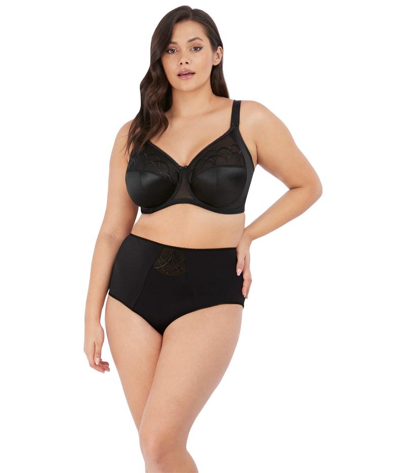 エロミ レディース アンダーウェア ブラジャー elomi Cate Underwire Full Cup Bra Black ブラック