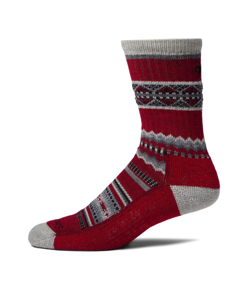 かっこ良い羊毛 レディース アンダーお召しもの ソックス スウェーター Smartwool Everyday Snowed In Sweater Crew Tibetan Red 赤いこと