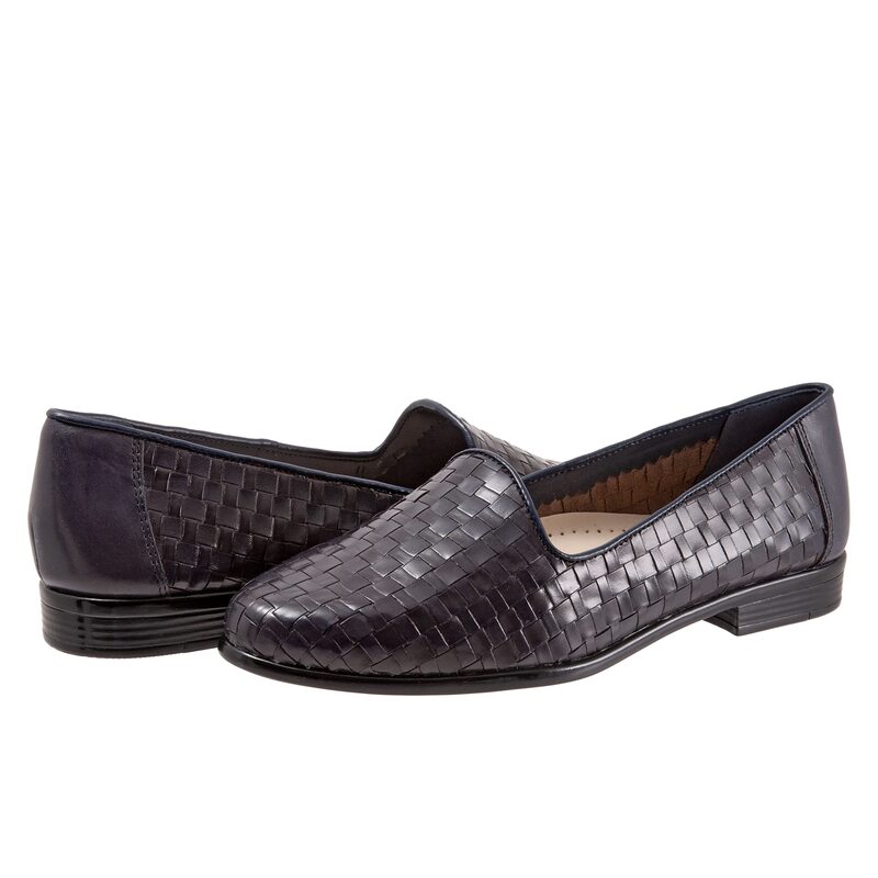 トロッターズ レディース シューズ スリッポン・ローファー Trotters Liz Navy Calf 米国海軍 ローファー-靴