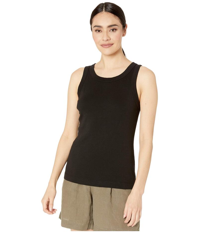 マイケルスターズ レディース トップス シャツ コットン Michael Stars Paloma 1x1 Cotton Wide Binding Tank Top Black ブラック