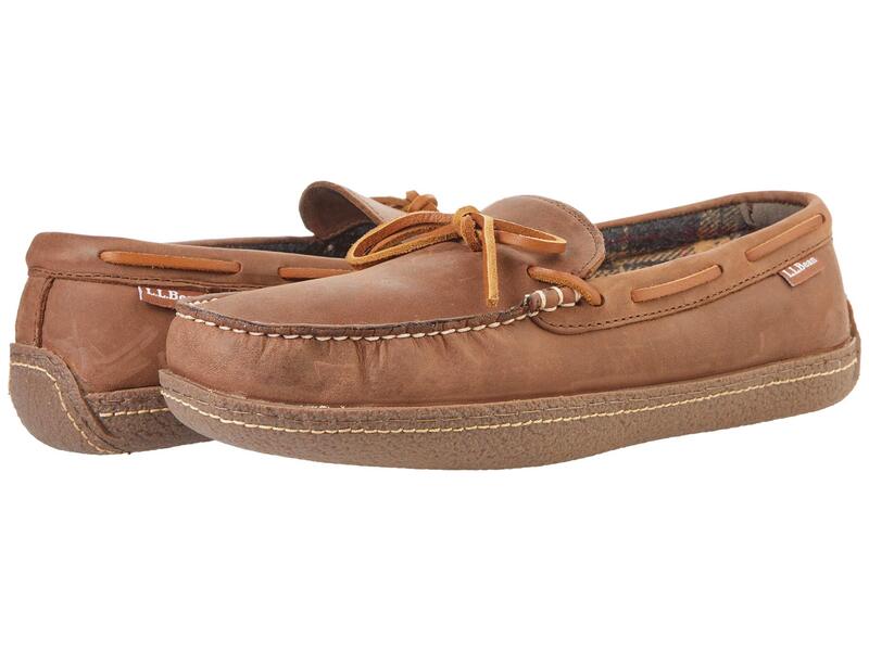 エルエルビーン メンズ シューズ サンダル L.L.Bean Hand Sewn Slippers Flannel-Lined Acorn