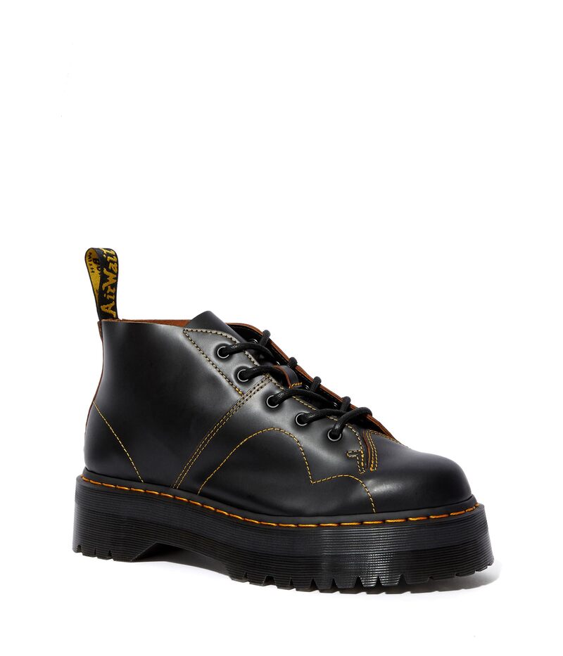 ドクターマーチン レディース シューズ ブーツ・レインブーツ Dr. Martens Church Quad Black Vintage S ブラック