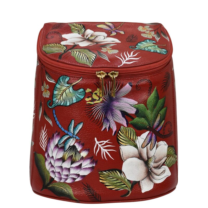 アヌシュカ レディース 付属品 紙入れ Anuschka 685 Top-Zip Backpack Crimson Garden クリムゾン