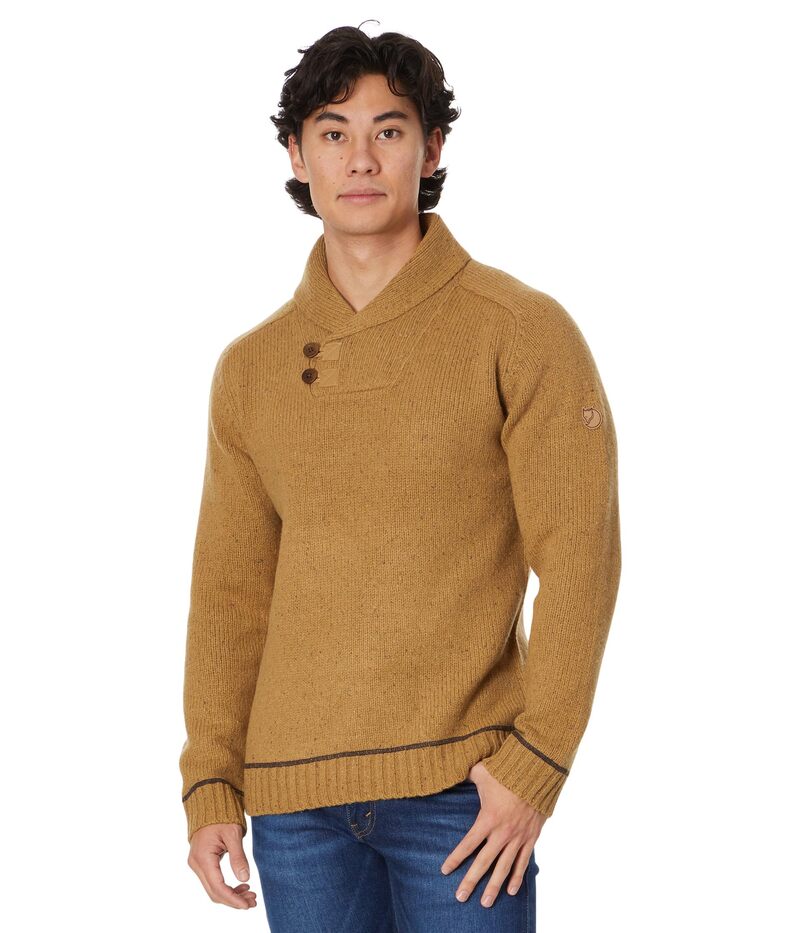 フェールラーベン メンズ アウター ニット・セーター Fjallraven Lada Sweater Buckwheat Brown ブラウン