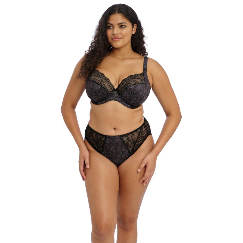 エロミ レディース アンダーウェア ブラジャー elomi Lucie Underwire Plunge Stretch Bra Black ブラック 17,375円