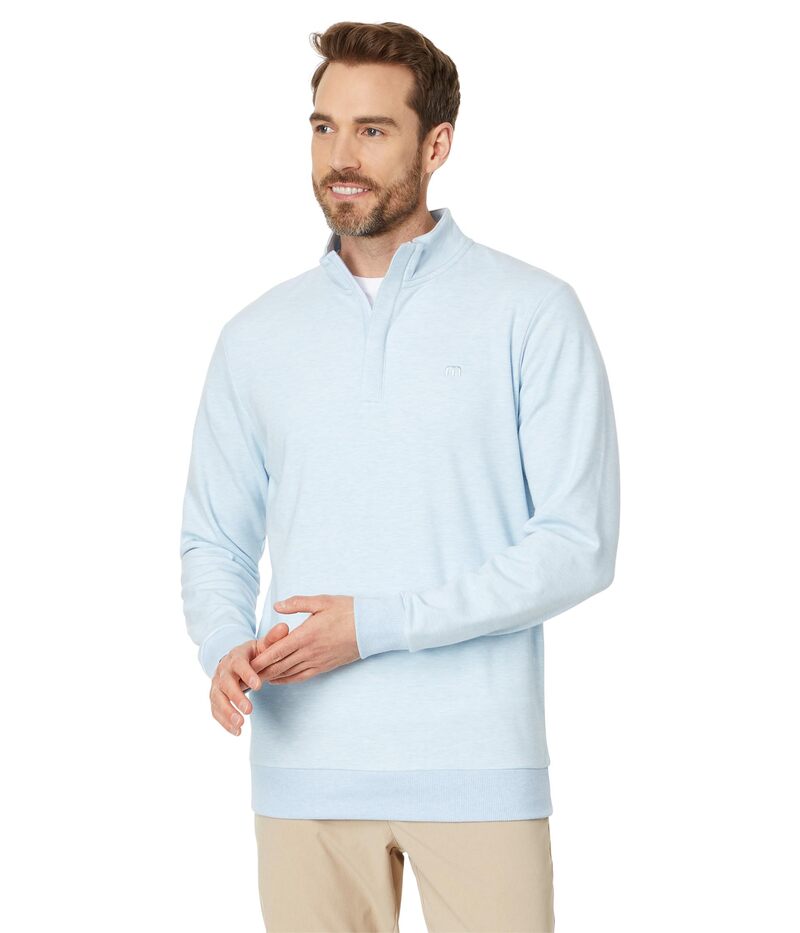 トラビスマヒュー メンズ アウター コート ハーフジップ TravisMathew Cloud Quarter Zip 2.0 Heather Kentuck ヘザー