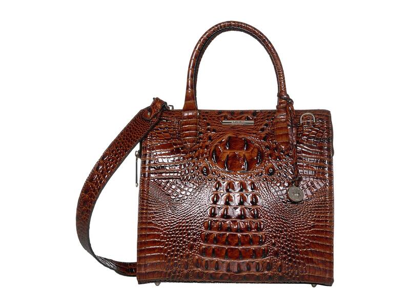 ブランミン レディース 御徒面子 ハンドバック Brahmin Melbourne Caroline Satchel Pecan レディースバッグ-バッグ・小物・ブランド雑貨