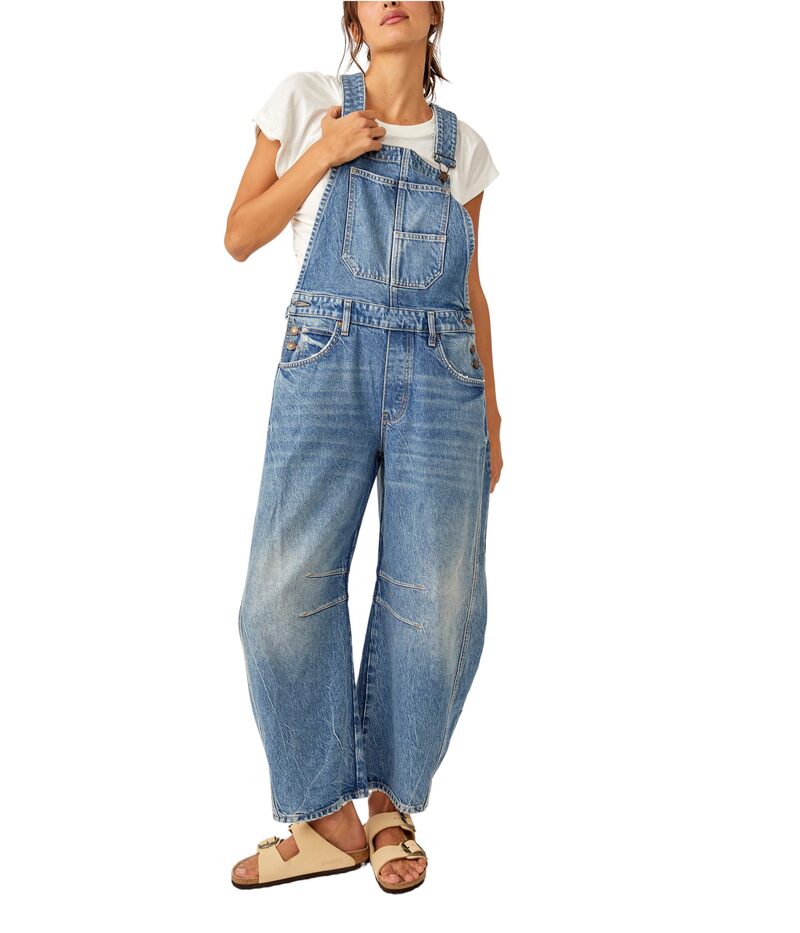 フリーピープル レディース ボトムス デニムパンツ オーバーオール Free People Lucky You Overall Ultra Light Bea