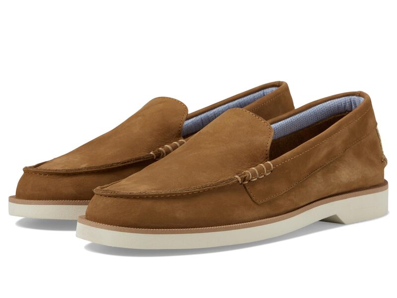 スペリー メンズ シューズ スリッポン・ローファー Sperry Authentic Original Venetian Double Sole Tan Nubuck タン