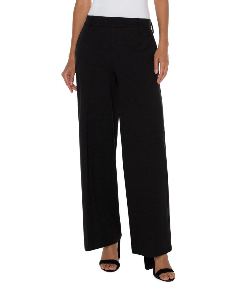 リヴァプール ロサンゼルス レディース ボトムス カジュアルパンツ ワイドレッグ Liverpool Los Angeles Kelsey Wide Leg Mid-Rise Trouser Super Stretch Ponte 31\