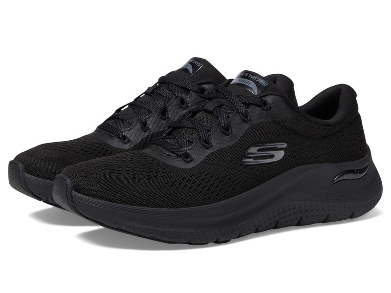 スケッチャーズ レディース シューズ スニーカー SKECHERS Arch Fit 2.0 - Big League Black 黒いこと