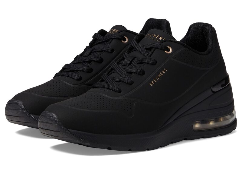 スケッチャーズ レディース シューズ スニーカー SKECHERS Million Air - Elevated Air Black/Black ブラック