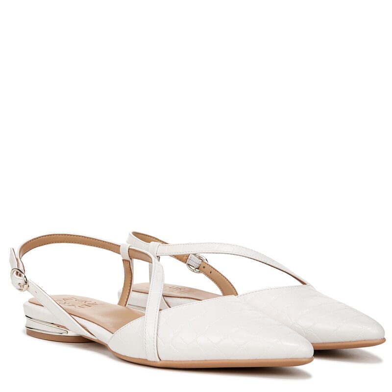 ナチュライザー レディース シューズ サンダル Naturalizer Hawaii Slingbacks Warm White Faux ホワイト