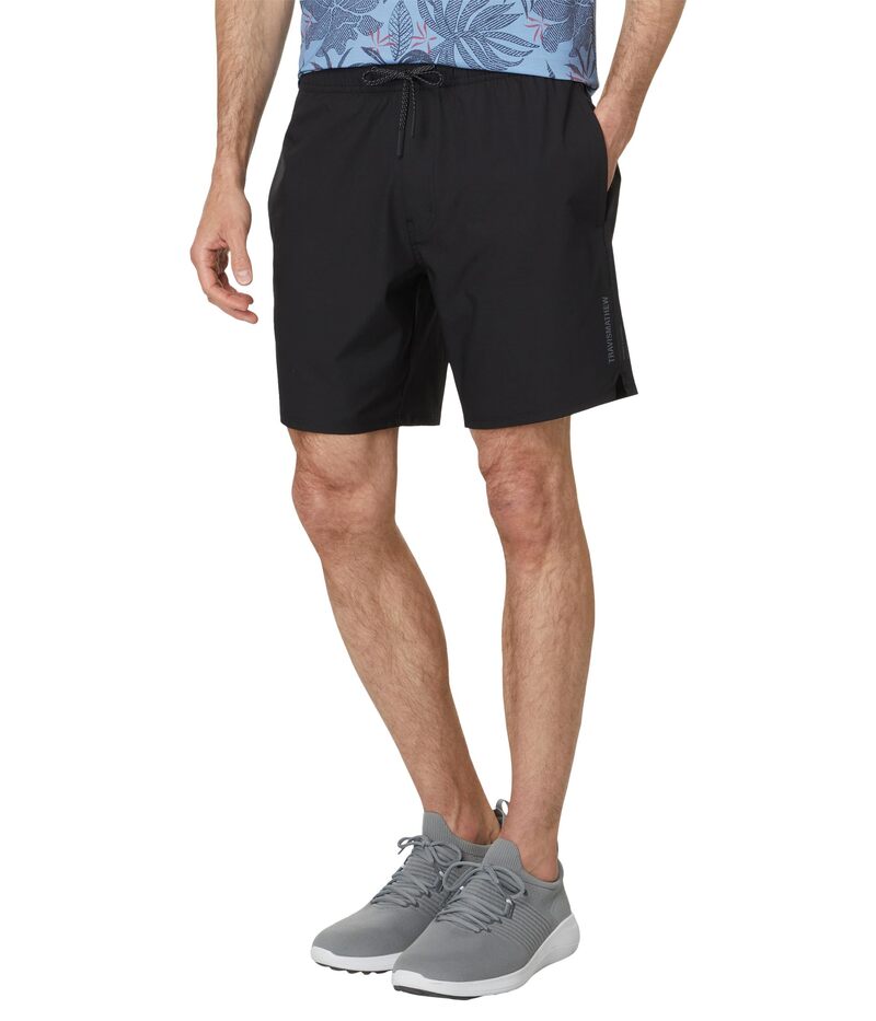 トラビスマヒュー メンズ ボトムス 二分の一ズボン下・さる股引き TravisMathew Wanderlust E-Waist Black 黒いこと メンズファッション-ズボン・パンツ
