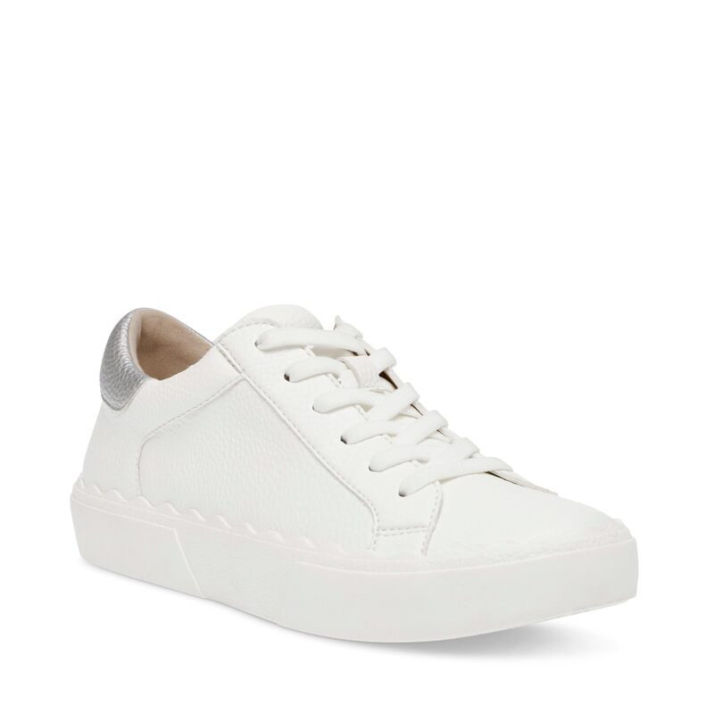 アンクライン レディース シューズ スリッポン・ローファー Anne Klein Confident White/Silver ホワイト