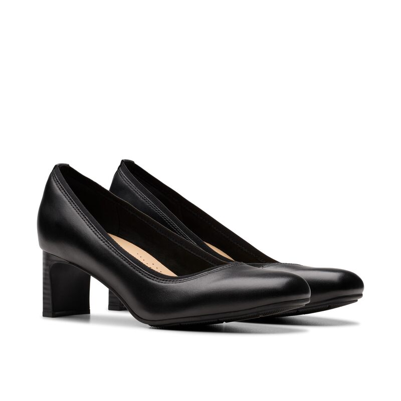 クラークス レディース シューズ ヒール Clarks Anelise Nora Black Leather ブラック 22,480円