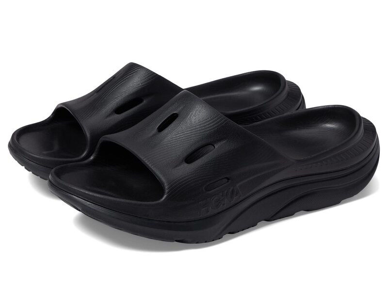 ホカオネオネ メンズ シューズ サンダル Hoka Ora Recovery Slide 3 Black/Black ブラック