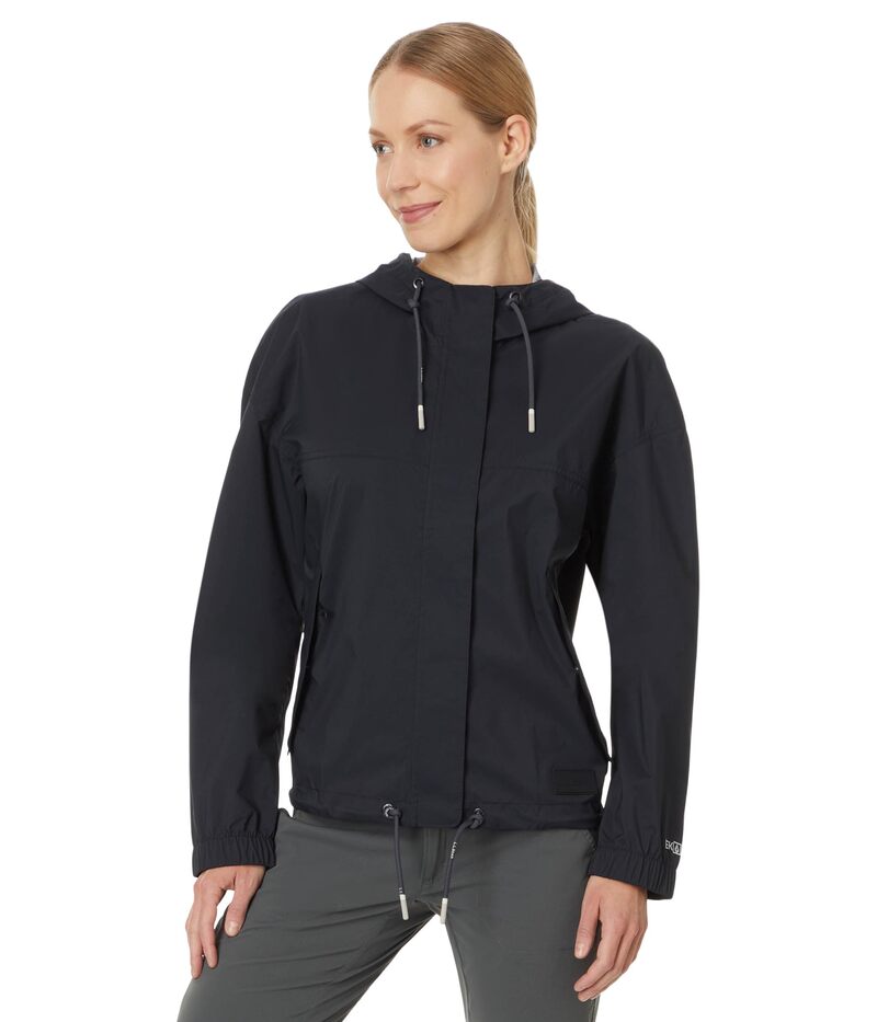エルエルビーン レディース アウター 厚地の外套 上衣 L.L.Bean Wharf Street Rain Jacket Reg Midnight Black 黒いこと