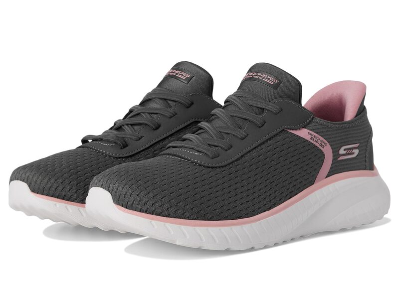 スケッチャーズ レディース シューズ スニーカー BOBS from SKECHERS Hands Free Slip-Ins Bobs Squad Chaos - Stroke of Luck Grey グレー