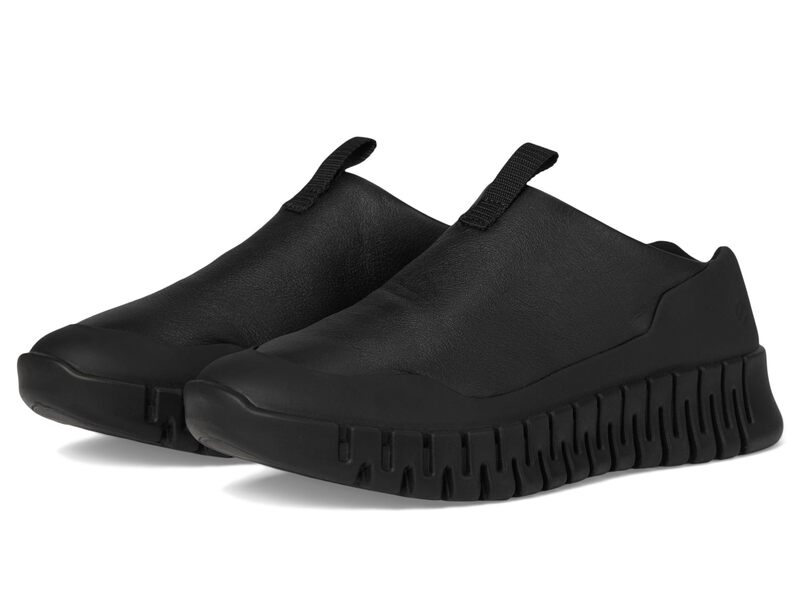 山びこ レディース シューズ スニーカー ECCO Gruuv Slip-On Sneaker Black/Black 黒いこと