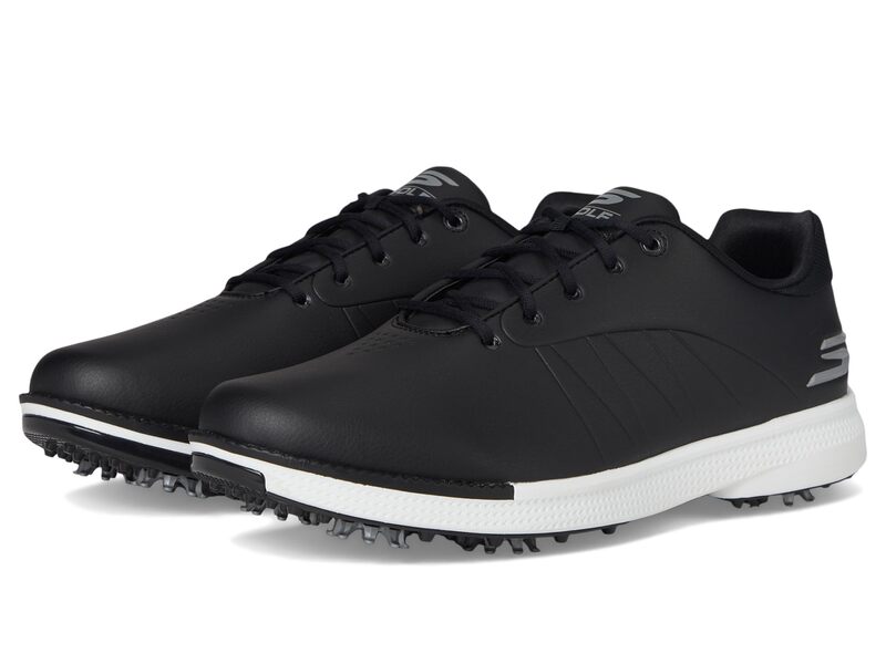 スケッチャーズ メンズ シューズ スニーカー Skechers GO GOLF Tempo Spiked Golf Shoe Black/White 白いこと