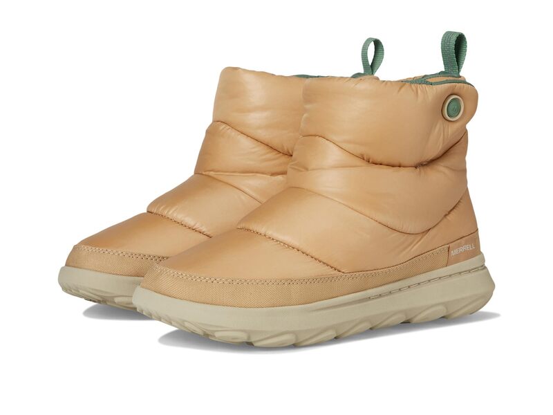 メレル レディース シューズ ブーツ・レインブーツ キルティング Merrell Hut Moc 2 Quilted Tan タン